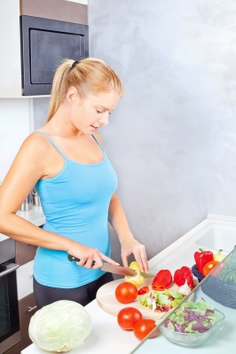 Quartz Worktops are great for cutting veggies